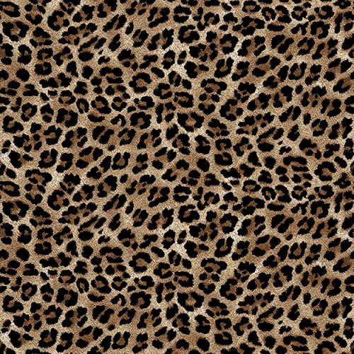 HEKO PANELS Stoff Oxford Wasserdichte Meterware Canvas-Stoff Polyester Stoff Zum Nähen Nähstoffe Dekostoffe Wasserabweisend Blickdicht Leopard Tupfen 1 Meter 155 x 100 cm von HEKO PANELS