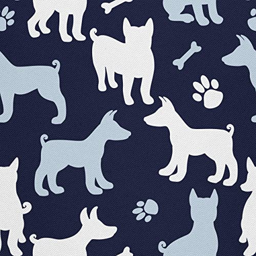 HEKO PANELS Stoff Oxford Wasserdichte Meterware Canvas-Stoff Polyester Stoff Zum Nähen Nähstoffe Möbelstoffe Dekostoffe Handwerken Wasserabweisend Blickdicht Hunde 5 Meter 155 x 500 cm von HEKO PANELS