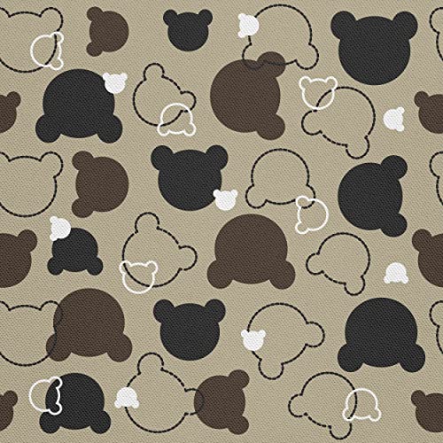 HEKO PANELS Stoff Oxford Wasserdichte Meterware Canvas-Stoff Polyester Stoff Zum Nähen Nähstoffe Möbelstoffe Dekostoffe Wasserabweisend Blickdicht Kinder Teddybären 3 Meter 155 x 300 cm von HEKO PANELS