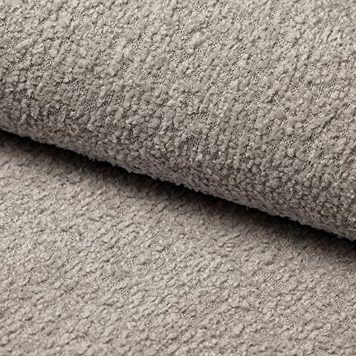 Heko Panels Milano Stoff Meterware Bouclé Kuschelweich Premium Polsterstoff Aus PES Teddystoff Nähstoffe Möbelstoffe Dekostoffe Handwerken UV-beständig Milano Beige 2 Meter 142 x 200 cm von HEKO PANELS