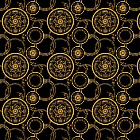 HEKO PANELS Stoff Oxford Wasserdichte Meterware Canvas-Stoff Polyester Stoff Zum Nähen Nähstoffe Möbelstoffe Dekostoffe Handwerken Wasserabweisend Blickdicht Mandala Gold Schwarz 100 x 155 cm von HEKO PANELS