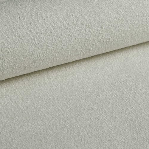 Heko Panels Polsterstoff Möbelstoff Meterware Stoff Zum Nähen Für Stühle Eckbank Bezüge Sessel Sofa Abriebfestigkeit 100000 Zyklen Musterstück 5 x 5 cm Creme Sico von HEKO PANELS