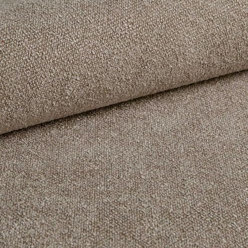 Heko Panels Polsterstoff Möbelstoff Meterware Stoff Zum Nähen Für Stühle Eckbank Bezüge Sessel Sofa Abriebfestigkeit 100000 Zyklen Musterstück 5 x 5 cm Dunkelbeige Sico von HEKO PANELS