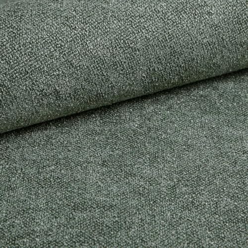 Heko Panels Polsterstoff Möbelstoff Meterware Stoff Zum Nähen Für Stühle Eckbank Bezüge Sessel Sofa Abriebfestigkeit 100000 Zyklen Musterstück 5 x 5 cm Dunkelgrün Sico von HEKO PANELS