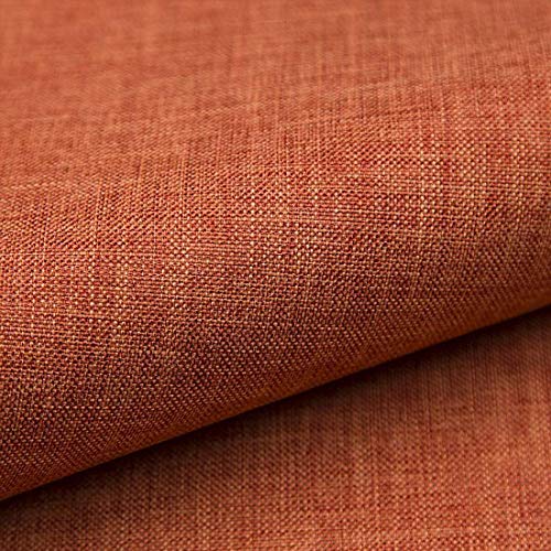 Heko Panels Stoff Meterware Torino Stoffe Zum Nähen Möbelstoff Polsterstoff Möbelstoffe Bezugsstoff Für Möbel Stühle Ecksofa Eckbank Sofa Blickdicht 10 Meter Orange von HEKO PANELS