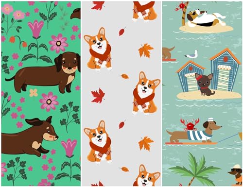 Heko Panels Oxford Stoff Panel Wasserdicht Mit 3 Mustern Canvas-Stoff Polyester Stoff Zum Nähen Nähstoffe Dekostoffe Wasserabweisend Blickdicht 121,5 x 153 cm Hunde Heko Panels Oxford Stoff Panel Wasserdicht Mit 3 Mustern Canvas-Stoff Polyester Stoff Zum Nähen Nähstoffe Dekostoffe Wasserabweisend Blickdicht 121,5 x 153 cm Hunde von HEKO PANELS