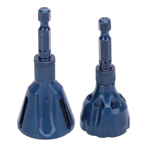 2PCS Hex Schaft Fase Werkzeug Gewinde Grat Entferner Beschichtung Blau Wolfram Stahl Entgraten Bohrer 3-20mm 5-25mm von HELEVIA