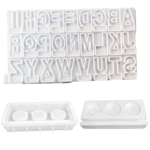 26 Pack Letter Mold 26 English Alphabet Letter Mold 3D Silikonform für Harz Letter Mold Alphabet Resin Silikonform Handmade Letter Resin Casting Mold Capital Letter Mold von HELGATALLT