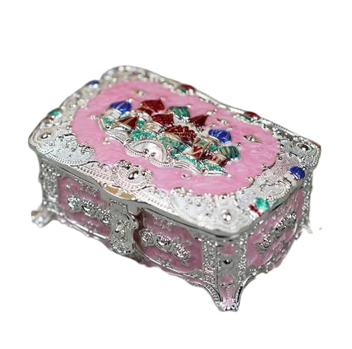 HELGN Schmuckschatullen Kleine Schmuckschatulle for Ringe, Ohrringe, Halsketten, antiker Schmuck, Andenken, Geschenkbox, Schmuck-Organizer Mutter von HELGN