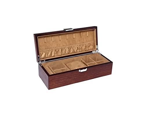 Schmuckschatullen Mit 1 Gitter Uhrenbox Schmuckdisplay Aufbewahrungshalter Etui Schmuckschatulle Organizer for Frauen Mädchen Herren Schmuck Organizer Mutter von HELGN