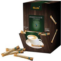 HELLMA Fairtrade Rohrohrzucker-Sticks, 500x4,0 g von HELLMA