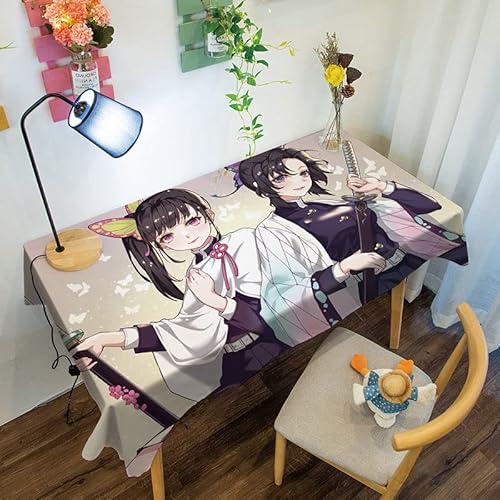 Japanischer Anime Staubsichere Tischdecke waschbarer Studentenwohnheim Couchtisch Tischdecke (Farbe : Keqt-14, Size : 90X60CM) von HELVES