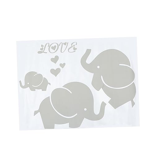 HEMOTON 1 Blatt Liebe Elefant Wandtattoo kinderzimmer wandsticker wall stickers for room Wandtattoos für Kinder wanddekor aufkleber Tier Kinderzimmer Aufkleber Wandaufkleber Karikatur von HEMOTON