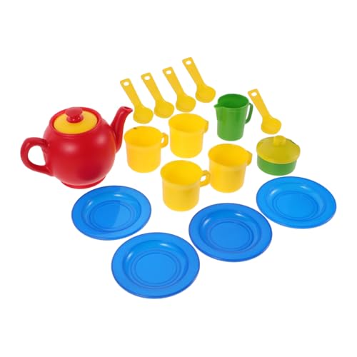 HEMOTON 1 Satz Simuliertes Teeset Für Miniaturgeschirr Nachmittagstee Zubereiten Tea-time-spielset Winziges Teegeschirr Hausspielzeug Miniatur-teegeschirr Plastik von HEMOTON