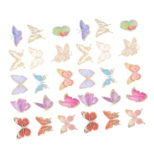 HEMOTON 1 Set Bronzing Butterfly Sticker Scrapbook Wasserfeste Sticker Nagelsticker Nageldekor Sticker Laptop Sticker Nagelsticker Für Sticker Für Erwachsene The Pet 60St von HEMOTON