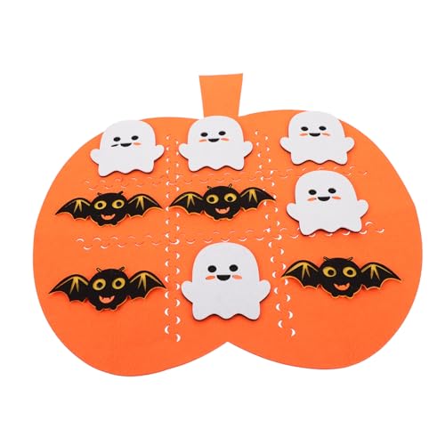 HEMOTON 1 Set Halloween Filzmatte Kinder Spielmatten Halloween Zubehör Kinder Puzzle Brettspiel Spielmatten Bildungsspielzeug Spielkissen Halloween Zubehör DIY Geister von HEMOTON