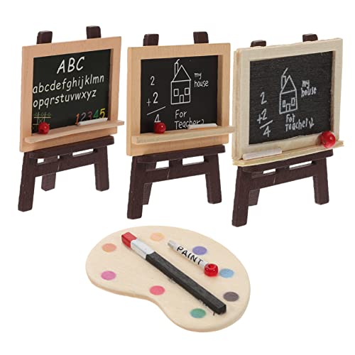 HEMOTON 1 Set Kleines Tafelmodell Kinderzubehör Kinderzubehör Puppentafel Staffelei Modell Mini Requisite Mini Malwerkzeug Kinderzubehör Kreidetafel Für Kinder Mini von HEMOTON