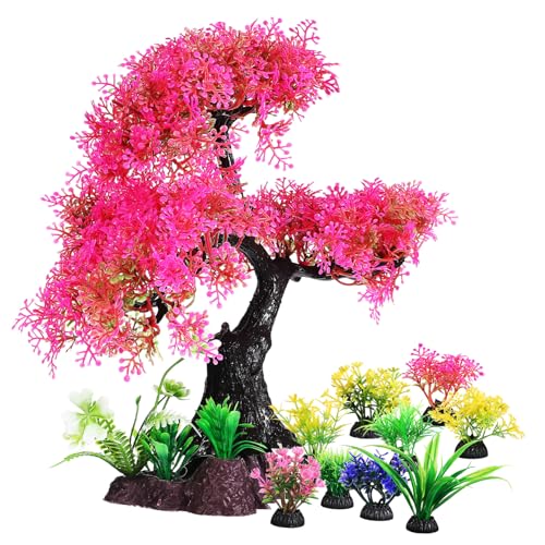 HEMOTON 10 Stück Wassergras Kunststoffgras Kiefernbaum Künstliche Pflanzen Für Aquarien Aquarium Dekor Aquarium Baum Aquarienpflanzen Kunststoff Realistische Aquarium von HEMOTON