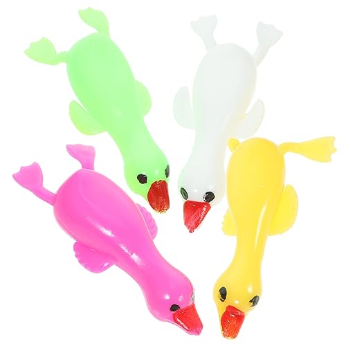 HEMOTON 10 Stücke Finger Flick Weiße Gans Party Favor Die Tier Ente Outdoor Tiere Fliegen Interessant Vent von HEMOTON