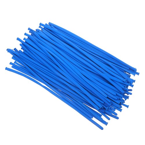 HEMOTON 100Pcs Ballondekoration blaue luftballons geburtstagsballons Geburtstagsfeierdekoration Partyzubehör Neonballons Spiral- Hochzeit lange Luftballons lange Ballondekore Emulsion Blue von HEMOTON