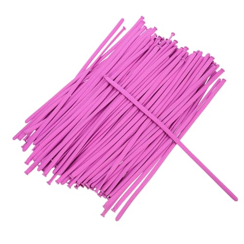 HEMOTON 100Pcs Dekoration aus Ballongeflecht Hochzeitsballons ballon tiere Partyballons funkelnd Konfetti luftballons Ballongas Ballon-Ornamente Streifen-Modellierballons Emulsion Lavender von HEMOTON