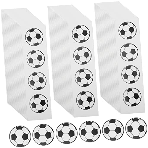 HEMOTON 100St Fußball-Aufkleber DIY-Fußballaufkleber Fußballaufkleber für Kinder Aufkleber für Sportbälle geschenksticker Sticker Geschenkaufkleber Tragbarer Fußballaufkleber von HEMOTON