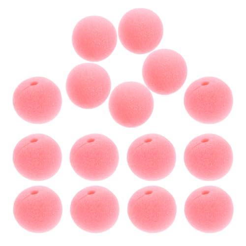 HEMOTON 15 Stück Schaumstoff-Clownnase Rosa Clownnase Maskerade Cosplay-Nasenschaum Zirkusnase Für Halloween Weihnachten Karneval Zirkusparty Kostüm Cosplay-Dekorationen 50 Mm von HEMOTON