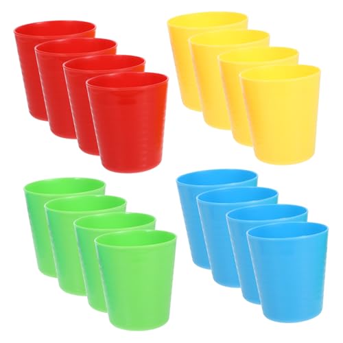 HEMOTON 16St Becher Trinken Würze Schaum Spender zusammenklappbar Wasser Blase Cocktailbecher trinkbecher Saftbecher Plastikbecher für Party Bunte Plastikbecher Abs Wiederverwendbar von HEMOTON