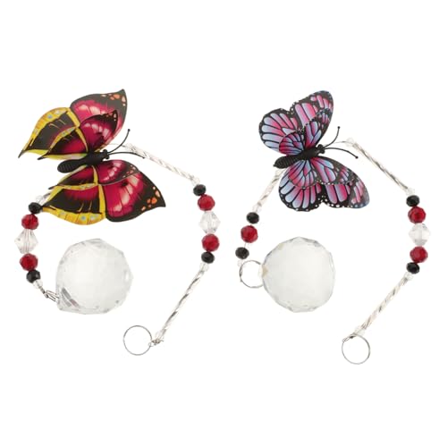 HEMOTON 2 Sätze Butterfly Lighting Ball Anhänger Strudel Dekorationen Rosa Hochzeitsdekoration Party Kristall Hängender Anhänger Hängende Lampenverzierung Blue 2 Stück * 2 HEMOTON 2 Sätze Butterfly Lighting Ball Anhänger Strudel Dekorationen Rosa Hochzeitsdekoration Party Kristall Hängender Anhänger Hängende Lampenverzierung Blue 2 Stück * 2 von HEMOTON