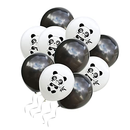 HEMOTON 20 Stück Ballon umwerben Konfetti Figur Fiesta kinderparty mitgebsel wand polsterung balons room decoration stand black balloons pandabär balongas Partyschmuck Emulsion von HEMOTON