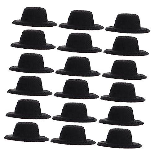 HEMOTON 20 Stück Mini Hüte Puppenhüte Mini Sombreros Winzige Mini Baskenmützen Für Puppen Kleine Formelle Mini Hüte Zum Basteln Puppen Strohhüte Fedora Hüte Für Puppen Ornamente von HEMOTON