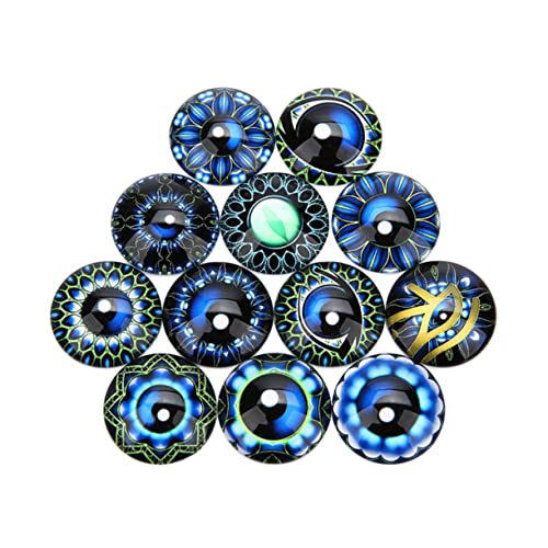 HEMOTON 20St Edelsteine ​​Glasaufkleber Glas halbrund Kuppel-Cabochons Wedding hochzeitsgeschenke Schmuckaufnäher Schmuckmaterial selber Machen Sortiert Patch Ring Gesicht Zubehör von HEMOTON