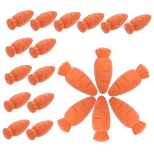 HEMOTON 20St Karotten Radiergummi erasers for schulkinder Radiergummis für Kinder Preise für Kinder Kinderpreise lustige Radiergummis Kawaii-Radiergummi Orange von HEMOTON