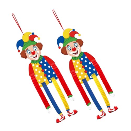 HEMOTON 2st Partydekorationen Für Cupcake-Topper Für Karneval Menschenausschnitte Karnevalsparty Der Elfendekorationen Lebkuchen-Ausschnitte Zirkus Kuchen Topper Riese Papier von HEMOTON