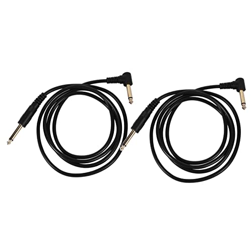 HEMOTON 2st Stecker-zu-stecker-audiokabel Rauschunterdrückung Von Instrumentenkabeln Gitarrenkabel Patchkabel Gitarre Gitarrenpedalkabel Kabel Für Bassgitarren Verzinnter Kupferdraht Black von HEMOTON