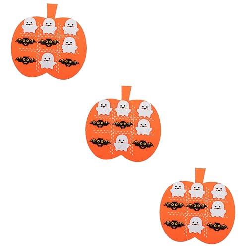 HEMOTON 3 Sets Halloween Filzmatte Interessante Spielmatten Bildungsspielzeug Filzspielkissen Kinder Puzzle Brettspiel Partyspielmatten Kinderspielfilze Halloween Zubehör Lustige von HEMOTON