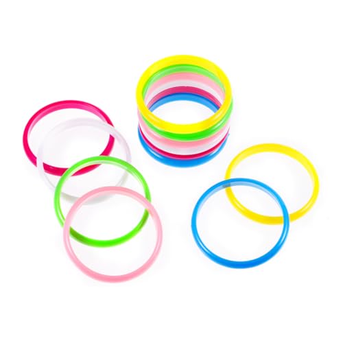 HEMOTON 36 Stück Armband Süßigkeitenfarbe Bunte Armbänder für Frauen klobige Armreifen für Damen geburtstagsgeschenke party armbänder Armreif-Anhänger -Armband Plastik von HEMOTON