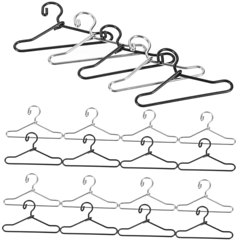HEMOTON 40 Stück Mini Kleiderbügel Für Puppenkleidung Kleiderbügel Samt Kleiderbügel Kleiderbügel Für Puppen Outfits Puppenständer Kleiderbügel Für Kleidung Kleinkinder von HEMOTON