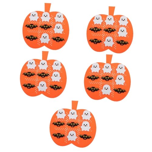 HEMOTON 5 Sets Halloween Filzmatte Halloween Zubehör Lustige Halloween Spielmatten Lernspielzeug DIY Geisterfledermaus Filzgleiter Kognitives Lernspielzeug Für Kinder Lernspielzeug von HEMOTON