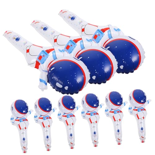 HEMOTON 50 Stück Astronautenballon ballonie kidsballonie Aufblasbarer Ballon Ballongewichte Ballongirlande Folienballon-Ornament Cartoon-Astronauten aufblasbare Ballons Aluminiumfolie von HEMOTON