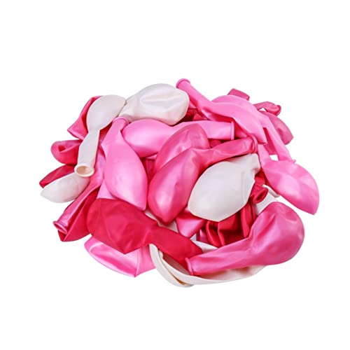 HEMOTON 50 Stück Ballon für Kinderspaß ballonie kidsballonie wasserballons hochzeitsideen Geburtstag Luftballons grüne und goldene Luftballons Geburtstagsfeier Ballon Latexballon Rosa von HEMOTON