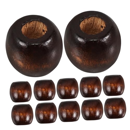 HEMOTON 50 Stück Holzperlen Abacus Perlen Abstandsperlen Zum Basteln Holzperlen Für Armbänder Holzperlen Zum Basteln Bastelperle Aus Holz Holzperlen Lose Perlen Holzperlen Rund Light Brown von HEMOTON