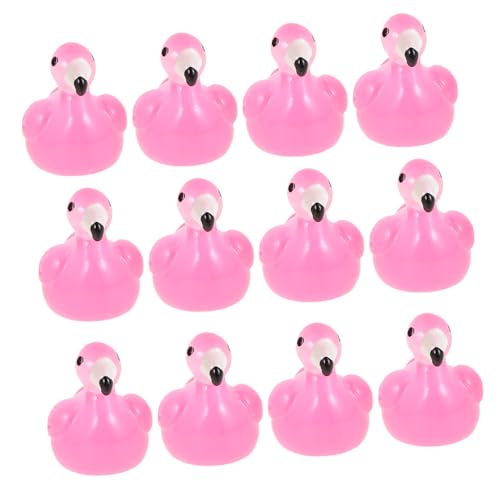 HEMOTON Realistische Flamingo-Figuren-Set 50 Stück Kunststoff-Flamingos für Gartenkuchendekorationen von HEMOTON