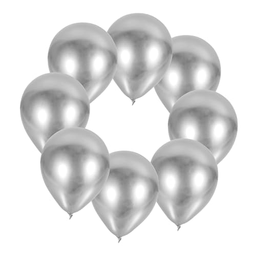 HEMOTON 50pcs Ballonanordnung Feste Alles Zum Geburtstag Luftballons Buchstaben Umwerben Fiesta Hochzeitsdekoration Hochzeit Dekoration Der Ballon Hochzeit Ballons Silver Emulsion von HEMOTON