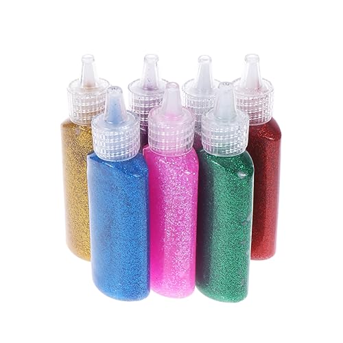 HEMOTON 7-Teiliges Set Glitzerkleber basteln für Kinder bastelmaterial für Kinder Glitter pens handwerken für Kinder Funkelkleber zum Basteln Kinder-Kits Stereokleber funkelnder Kleber von HEMOTON