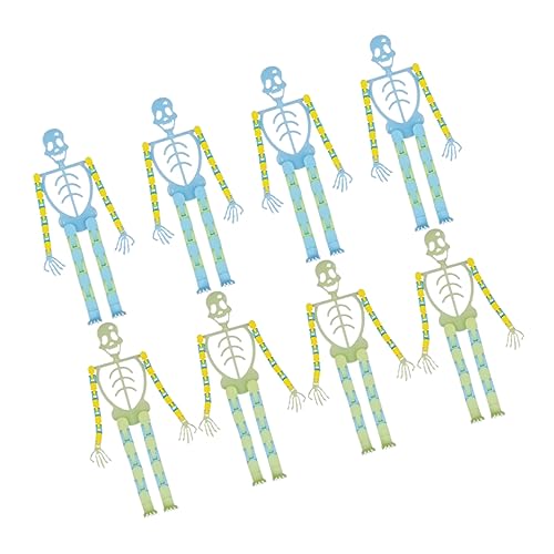 HEMOTON 8st Verschiedene Skelettrahmen Stütze Halloween-streich-requisite Halloween-skelett Neuheit Halloween Maske Halloween-augapfel Unheimlich Halloween-schlauchboote Plastik von HEMOTON