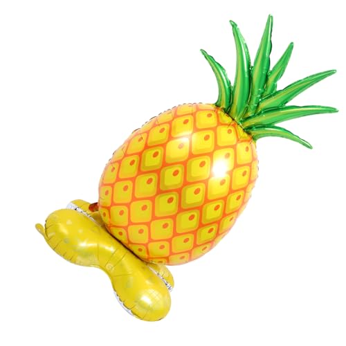 HEMOTON Ananas-ballon Geburtstagsdekorationen Aus Obst Aufblasgerät Ananasförmige Luftballons Riesig Aufblasbar Outdoor- Aufblasbar Aufblasbarer Pool Figur Aluminiumfolie Yellow von HEMOTON