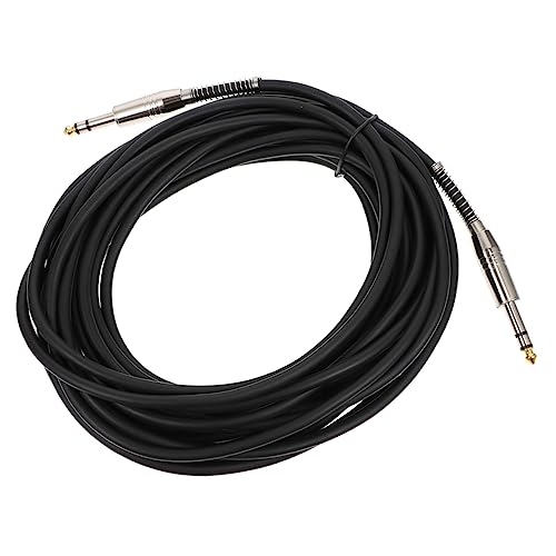 HEMOTON Audiokabel Für E-gitarre Gitarren-audiokabel Gitarre Kabel Gitarrenverstärkerkabel Audiokabel Für Gitarre Stereo-lautsprecher Zubehör Für Mikrofone Black Umweltschutz-pvc von HEMOTON