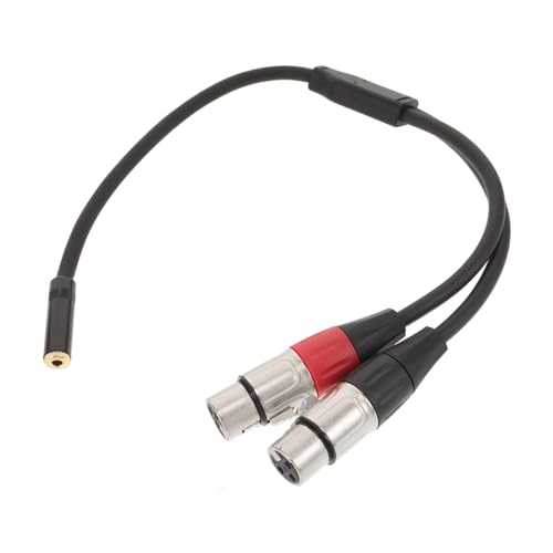 HEMOTON Audioleitung Audio Kabel XLR-Kabel Audio-Y-Kabel Audio-Splitter Rundfunk Kabel XLR- XLR-Stecker-Y-Splitter-Patch Mikrofonkabel XLR-Y-Splitter xlr zu xlr devinal Inch Black von HEMOTON