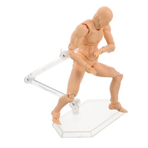 HEMOTON Charaktermodell malen zeichenpuppe Zeichenmodell Künstlerpuppe Anatomisches Modell Posenmodell herzförmiger Reinigungsquast Kit-Modell Kunstmodell Figur Figurenmodellbausätze PVC von HEMOTON